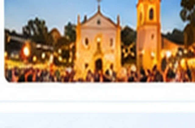Festa de São João à noite em Alto Alegre
